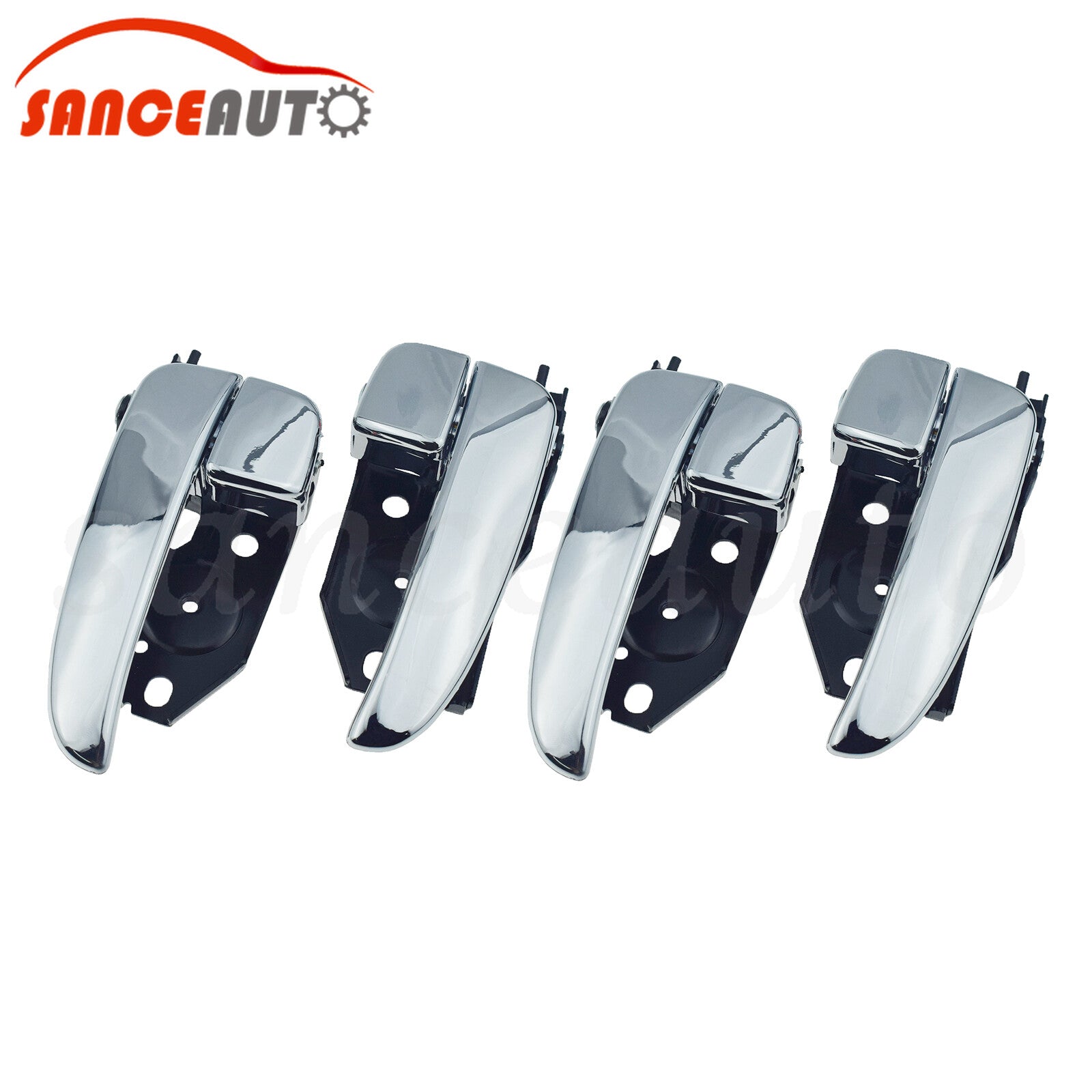 4-piece set of chrome-plated front and rear interior door handles for Hyundai Sonata 2002-2005 n