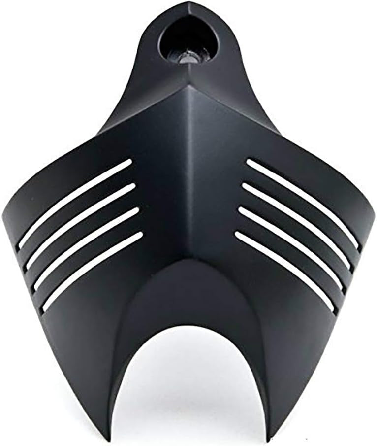 Black V-Shield Grill Horn Cover Set for Harley Softail Dyna Big Twins 1992-2020