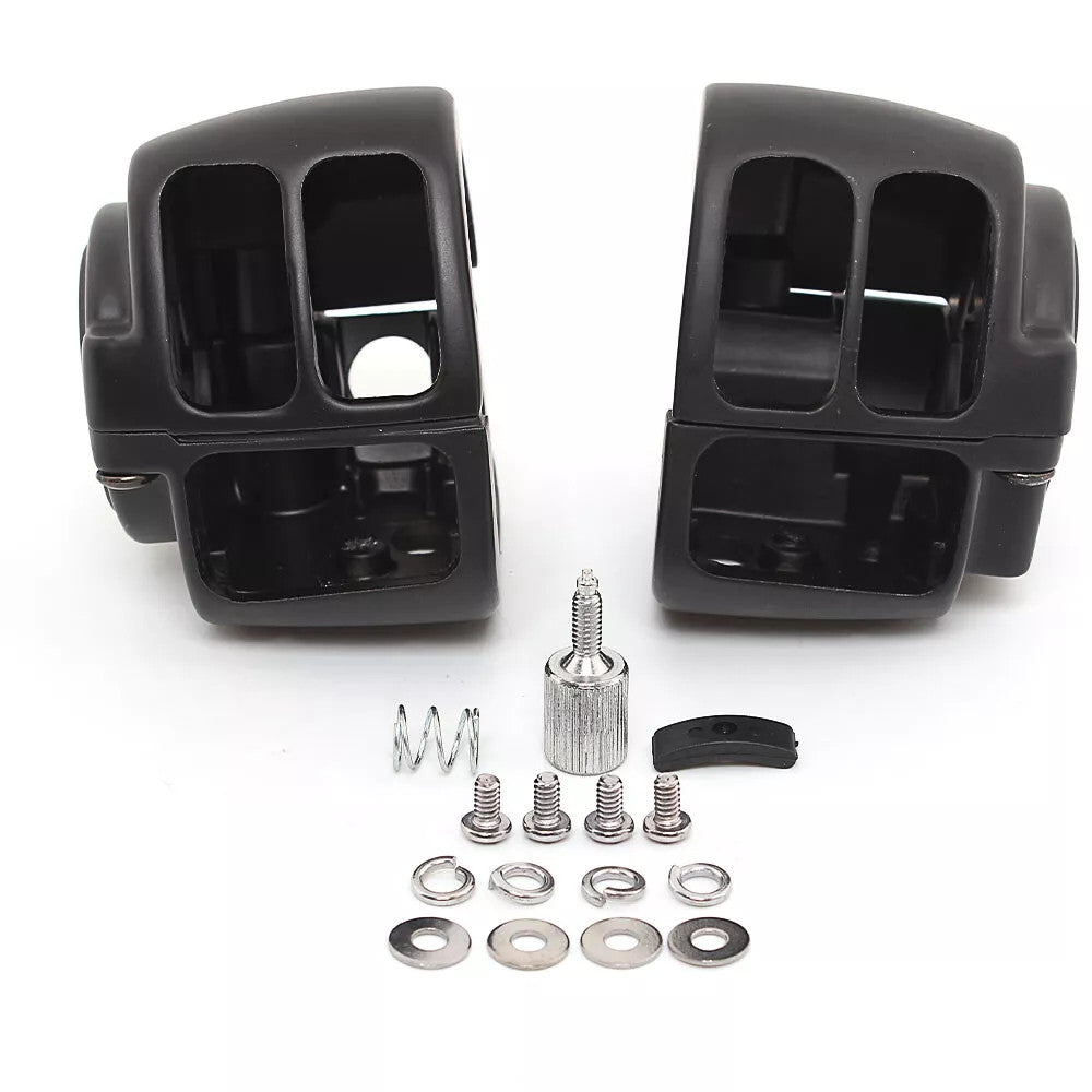 Black switch housing protective case for Harley Touring Sportster Dyna Fat Bob FXDF 12-17- n
