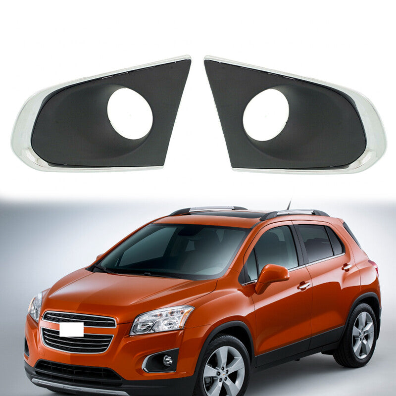 A pair of bumper bezels and fog light covers for Chevrolet Trax 2013-2016