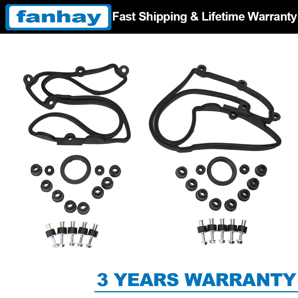 Valve cover gasket kit suitable for 04-11 for BMW 545i 550i 645Ci 650i 745i 750i X5 4.4L 4.8L
