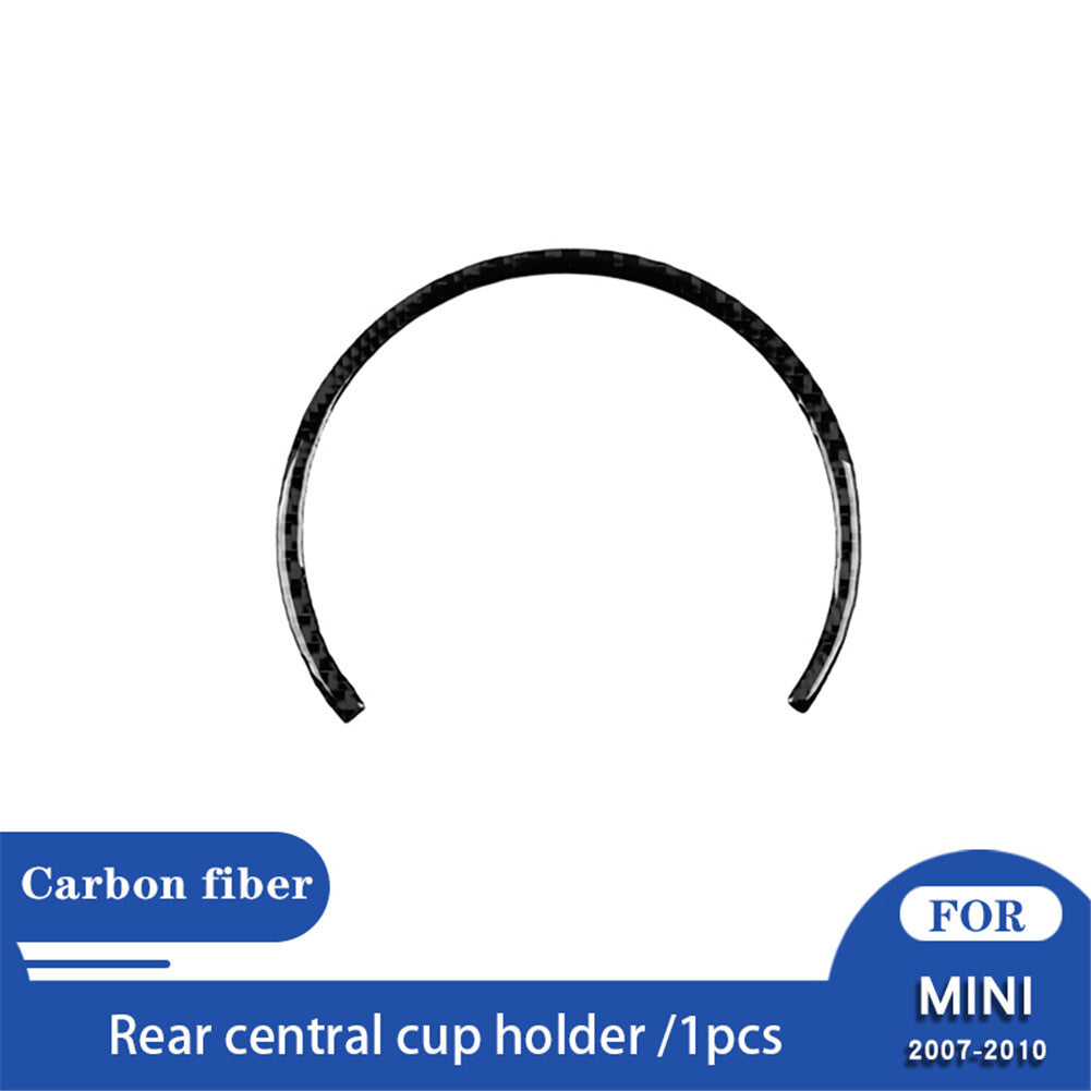 Carbon Fiber Rear Water Cup Holder Trim for Mini R56 R55 R57 2007-10