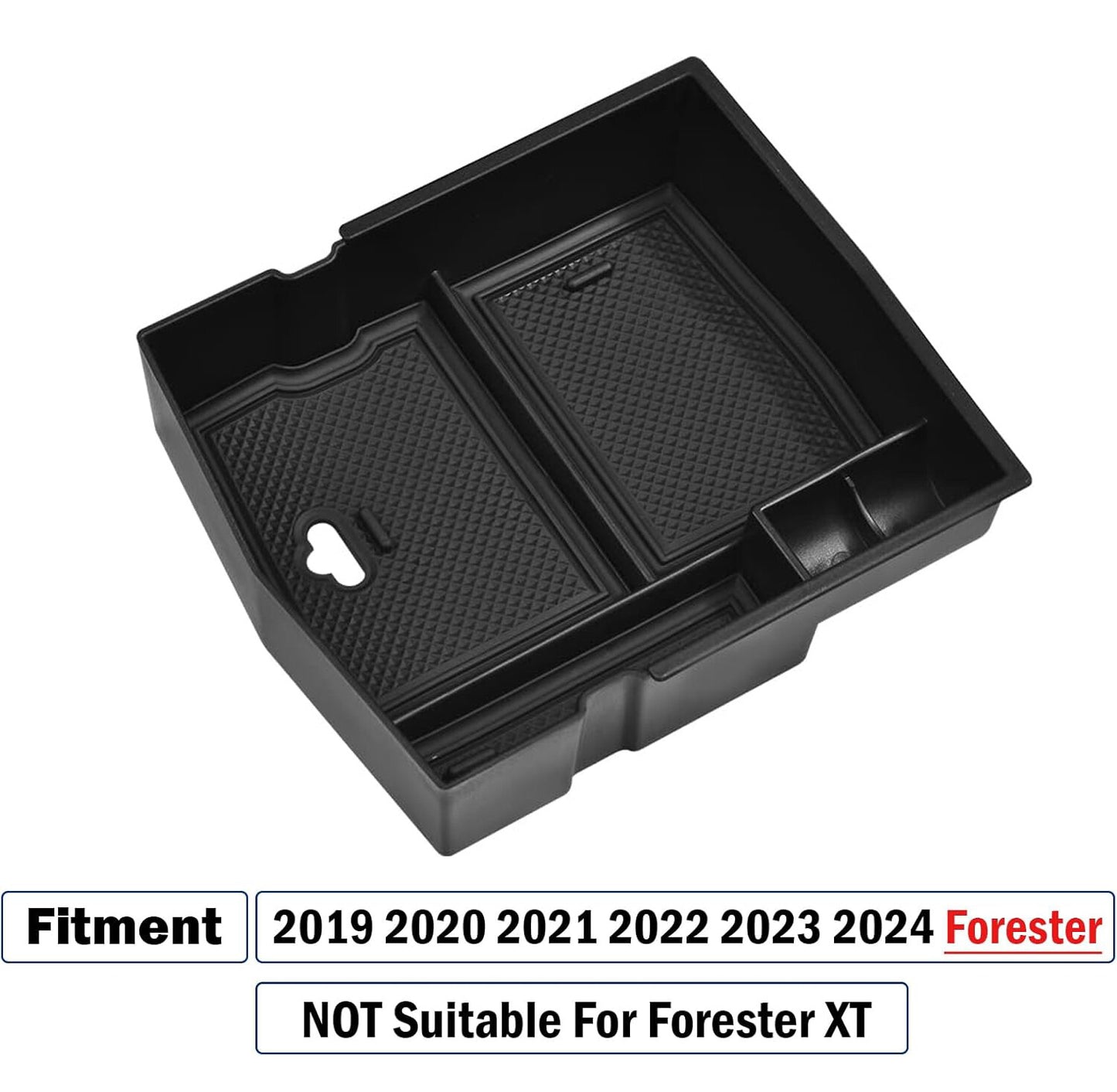 Storage box/organizer for center console armrest of 2019-2024 for Subaru Forester vehicles. n