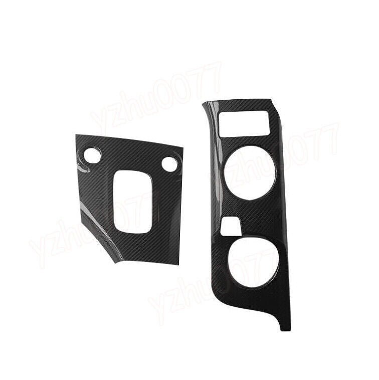 For 2023-2024 Z Rz34 400z AT Carbon Fiber Gear Shift Panel Cover Trim 2PC n