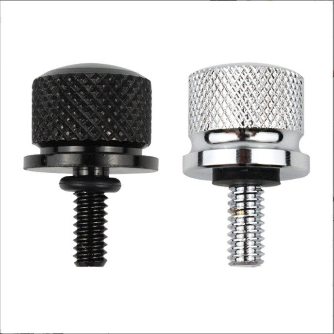 2PCS Rear Fender for Seat Bolt Screw Chrome + Black for Harley Sportster Dyna 86-23