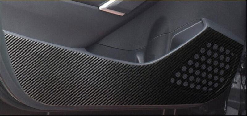 Carbon fiber decal door kick guard trim for Toyota for Corolla Cross 2022 - 2024