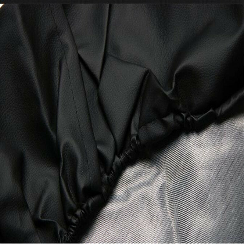 17in Black Leather Spare Tire Tyre Wheel Cover Protector For Trailer RV Camper