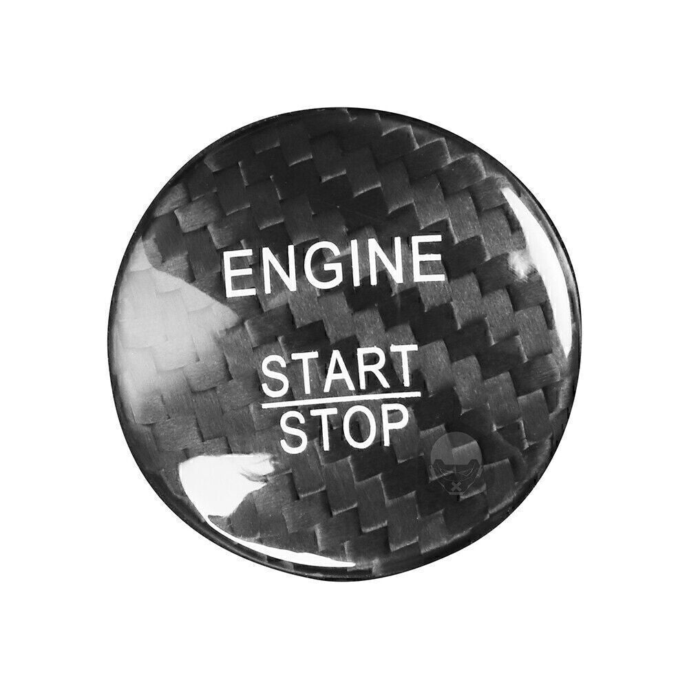Fit for Mercedes A B C E GLE GLC CLA BLK Carbon Fiber Engine Start Stop Button Cover