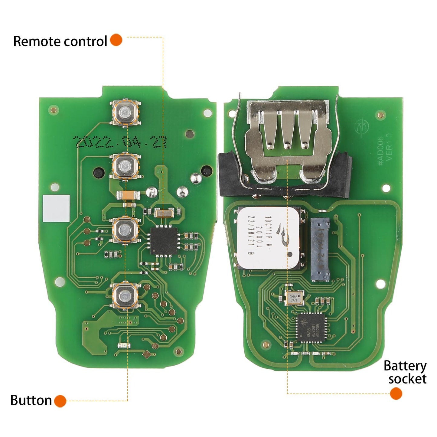 XSADJ1GL VVDI 754J for Smart Key With Key Shell for Audi A6L Q5 433MHZ/868MHZ