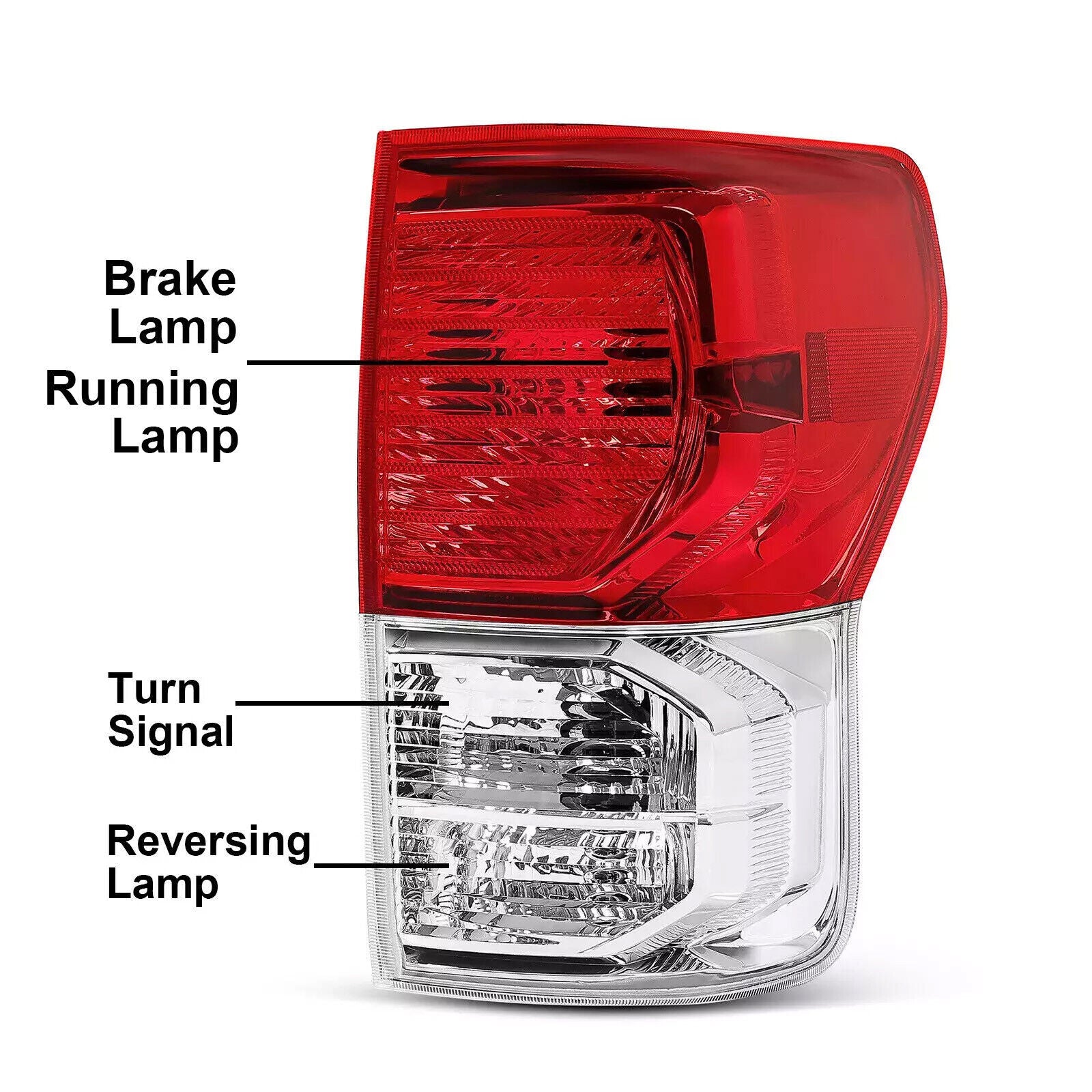 Tail Lights Brake Lamps w/Bulbs Left Right for Toyota Tundra 2010-2013