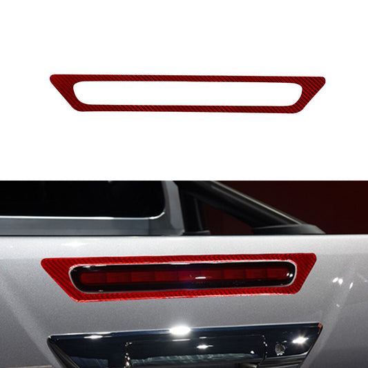 Red Carbon Fiber Rear Fender Indicator Outer Cover Trim for Toyota Hilux 2015-21
