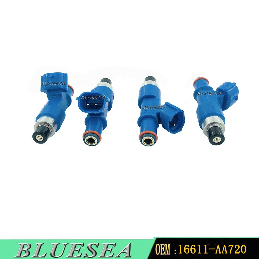 4pcs New Fuel Injector 565cc 16611-AA720 for Subaru WRX STI Legacy GT 2.5L 4L