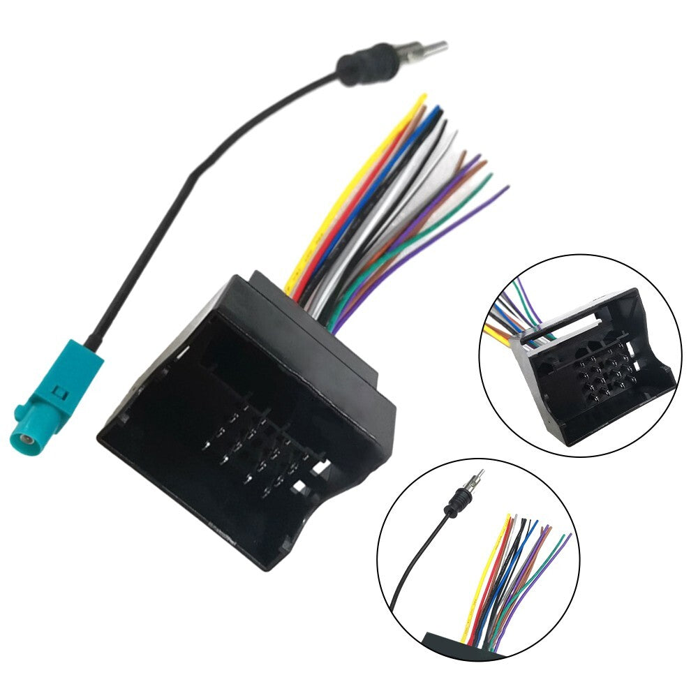 Car Radio Wiring Harness and Antenna Adapter Upgrade for/ for Mini Q