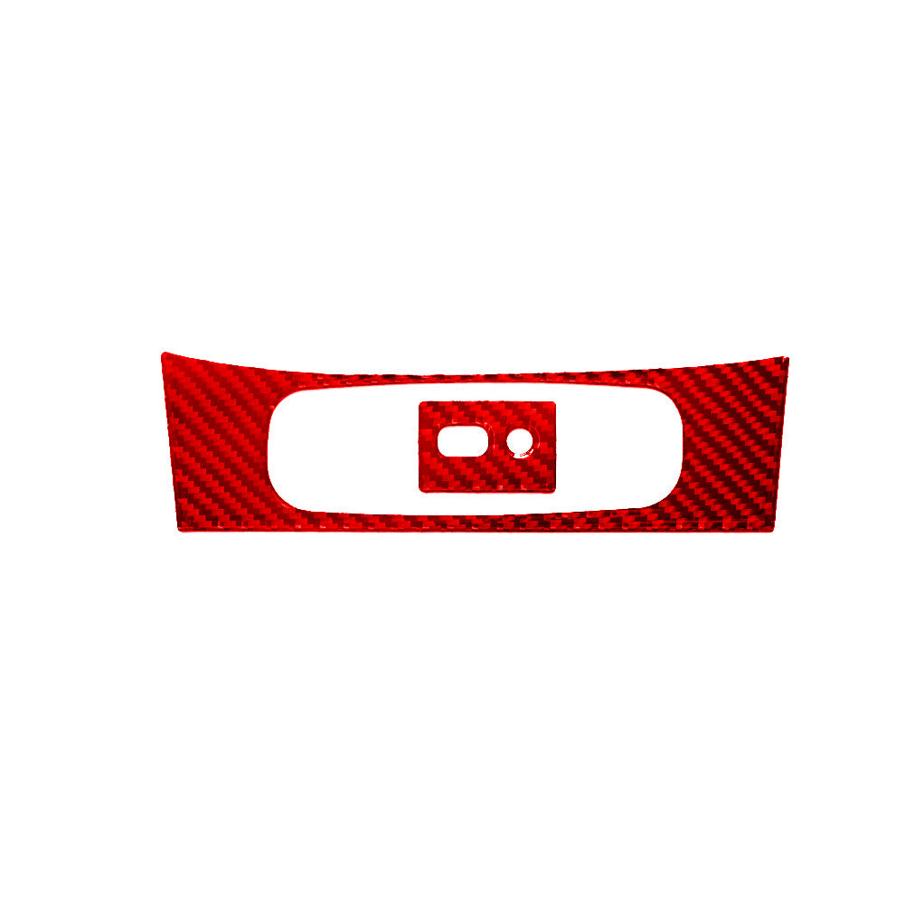 Red Carbon Fiber USB AUX Port Frame Trim Cover for Hyundai for Veloster JS 2019-2022