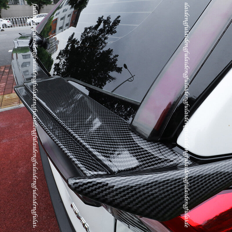for Toyota RAV4 19-2024 Carbon Fiber Rear Trunk Spoiler Tail Middle Lid Wing Lip