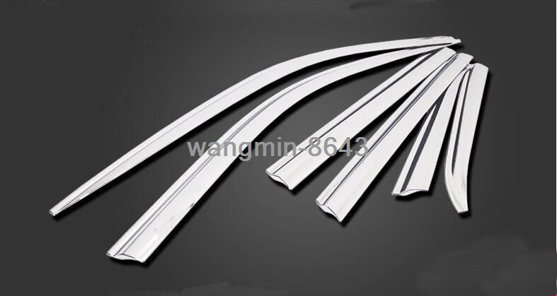 for Jeep Grand Cherokee 11-21 silver Window Visor Vent Sun Shade Rain Guard trim