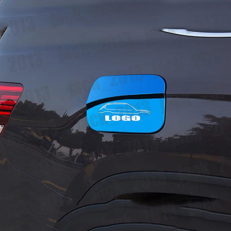 Blue stainless Fuel Gas Tank Cap Cover Trim for VW Teramont Atlas 2017-2021