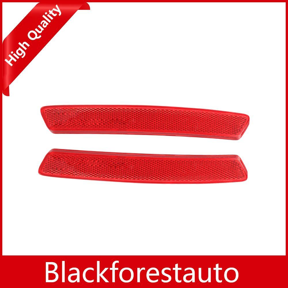 Fit for Ghibli Pair Rear Right + Left Side Bumper Reflector Red Q