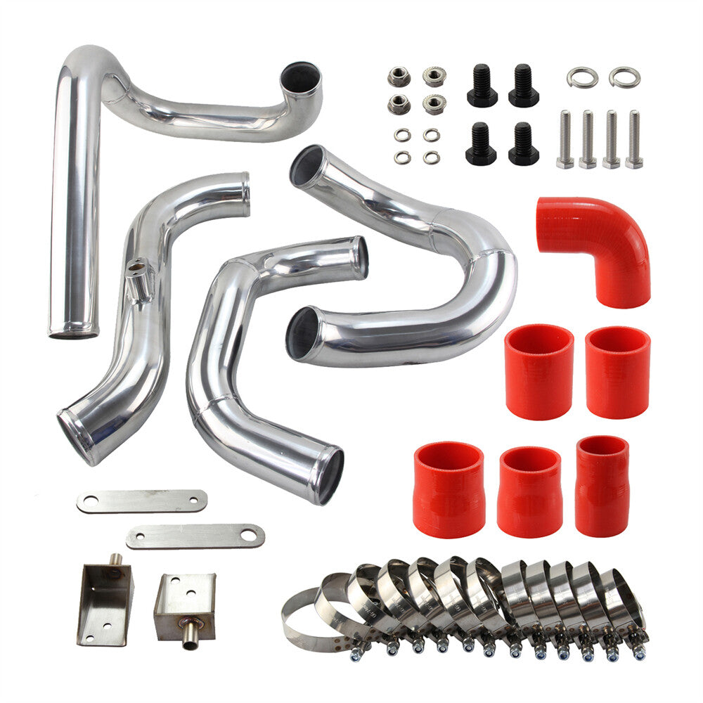 Front Mount Aluminum Intercooler Piping Kit for Hyundai for Genesis 2.0T 10-12 Red