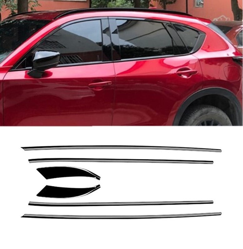 Glossy Black Front A-pillar Triangle Molding Cover Trim For RAV4 2019-24 v