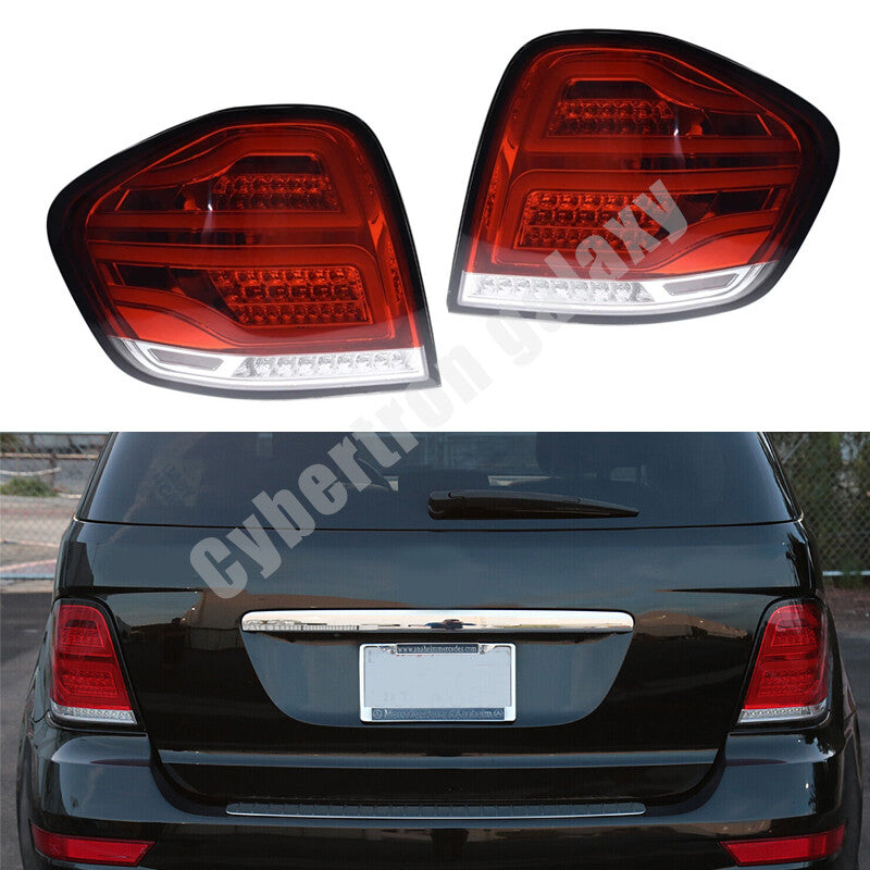Red is applicable to 2006-2011 for Mercedes-Benz W164 ML350 ML450 LED taillights and brake lights.