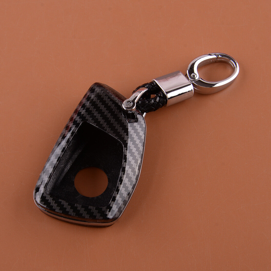 Fit for Chevy Tahoe Suburban for GMC for Yukon for Smart Car Key Case Cover Chain Carbon ABS v
