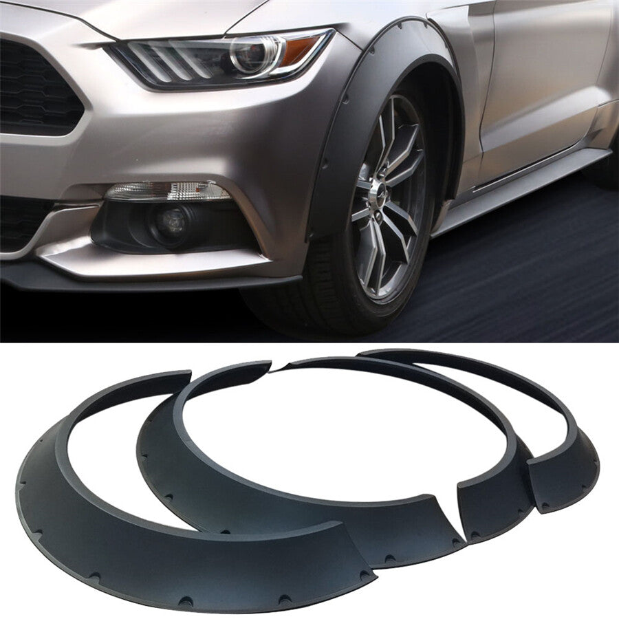 4Pcs Universal Car Fender Flares Extra Wide Body Wheel Arches Fender Flares Kit Q