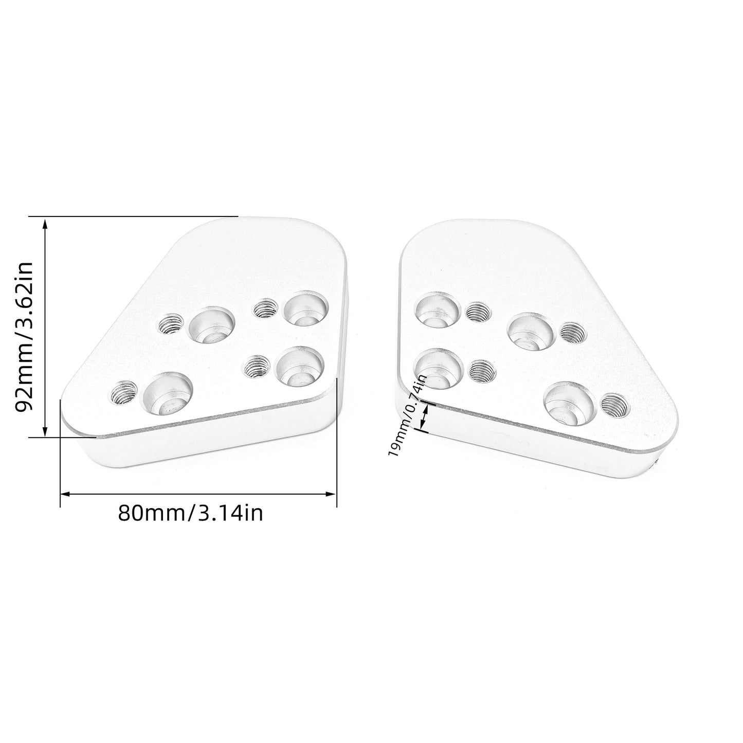 Fit for BMW R1200RT R1150RT R1100RT Silver Motorcycle Accessory Handlebar Riser