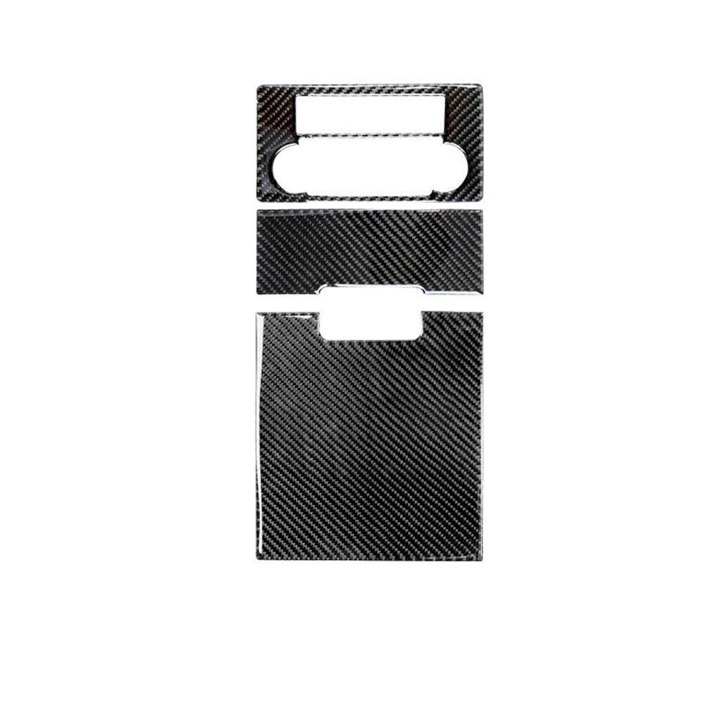 3X Carbon Fiber Steering Wheel Outer Frame Cover Trim For 718 2016-2022 v