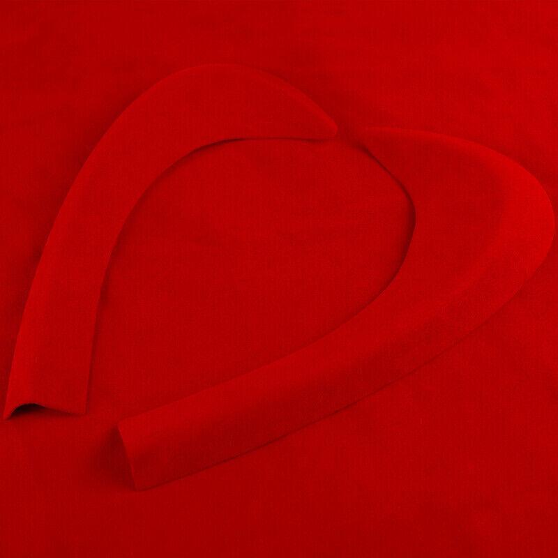 for Mini Cooper F56 2014-2019 2020 Red Suede Inner Door Panel Cover Trim 6PCS
