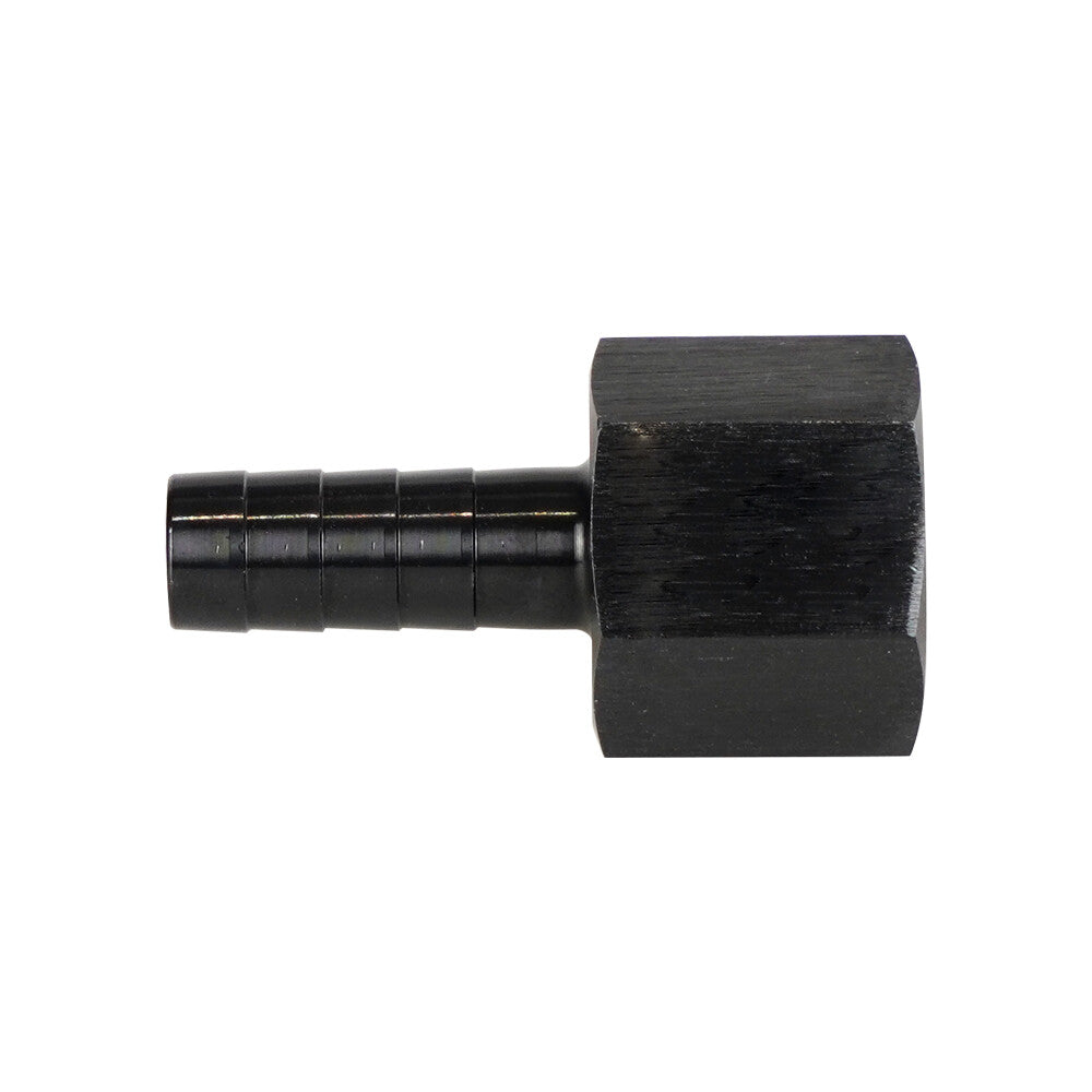 8AN AN8 Female To 3/8¡± straight Push On Barb Hose Adapter Swivel Fitting Black Q