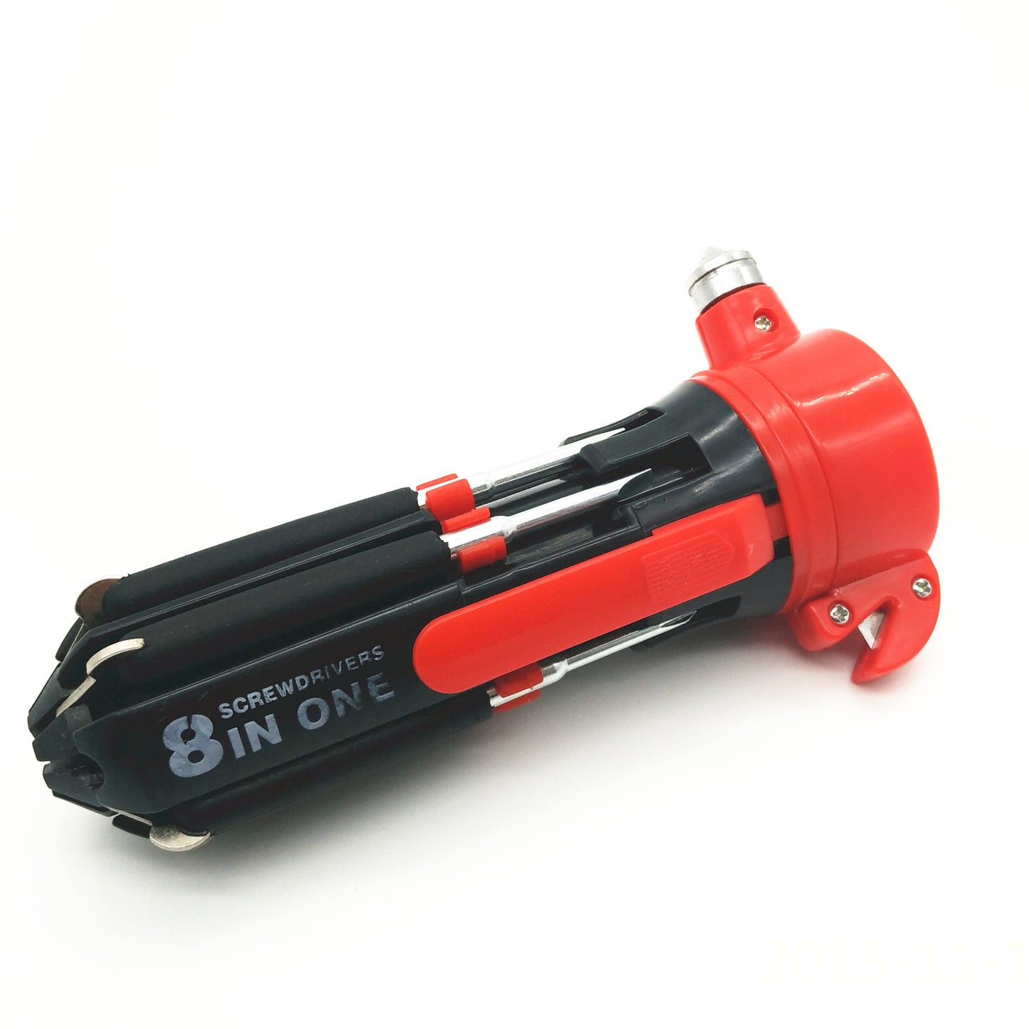MultiPurpose Car Safety Hammer Lifesaving Torch Screwdriver for Seat Belt Knife Tool