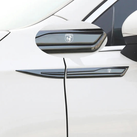2 Piece White Car Body Sticker Badge for Alfa Romeo Sportiva Car Accessories - v
