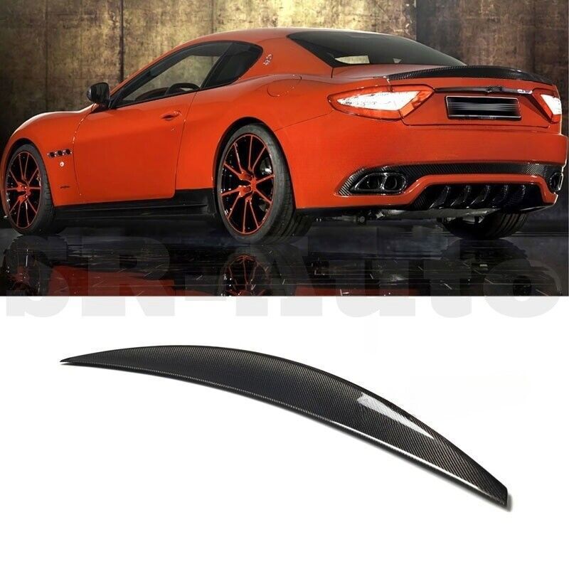 Real Carbon Fiber for Maserati Gran Turismo Coupe 09-11 Rear Trunk Spoiler Wing n