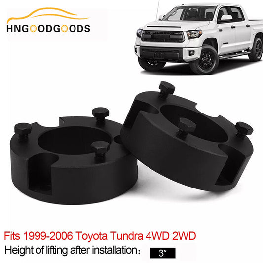 3-inch/3-inch front leveling lift kit for Toyota Tundra 1999-2006 2WD 4WD pillar spacers