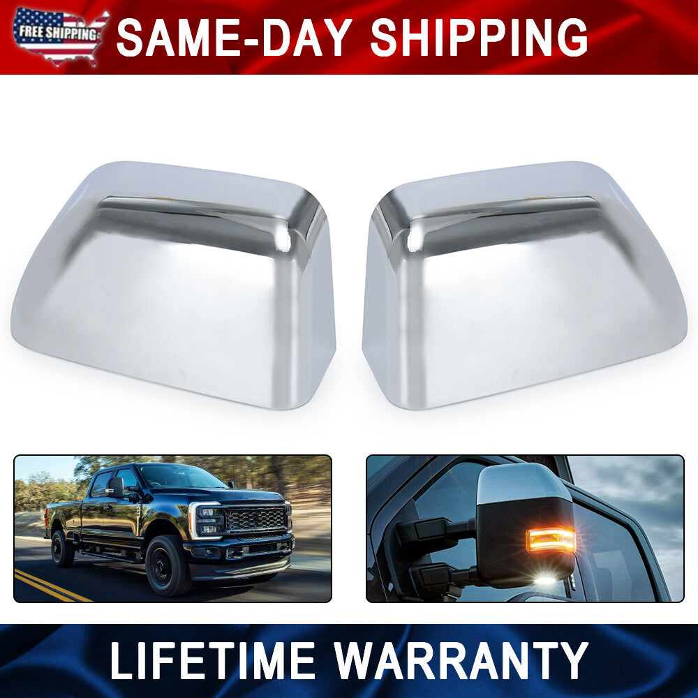 Tow Mirror Cap Cover Set LH RH Sides For 2017-2023 for Ford F250-F550 Super Duty