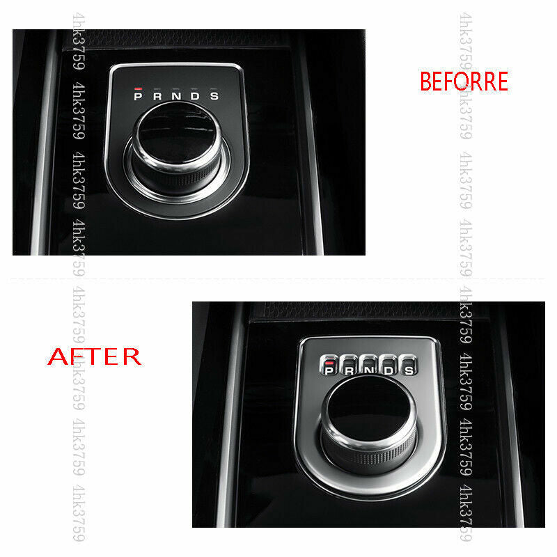for Jaguar F-PACE 2016-2020 Silver Car Interior Gear Adjustment Knob Trim Cover