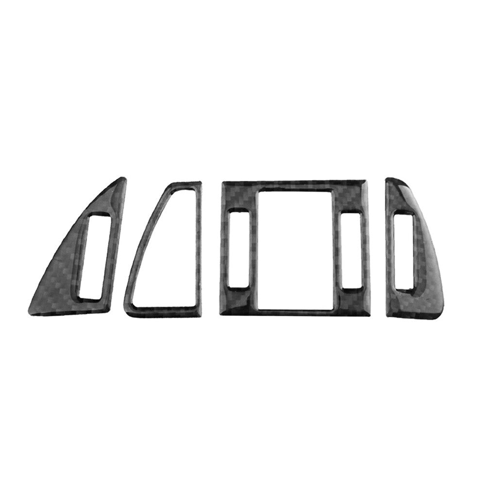 4PCS carbon fiber vent outlet trim for Audi A6 A7 2012-2018