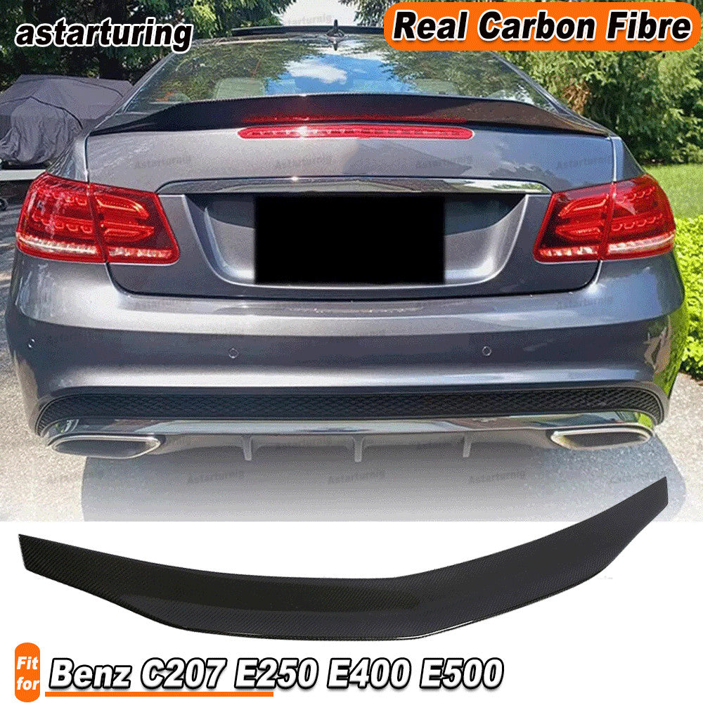 for Benz C207 E250 E400 E500 Coupe 2009-2016 Carbon Rear Trunk Spoiler Wing Lip