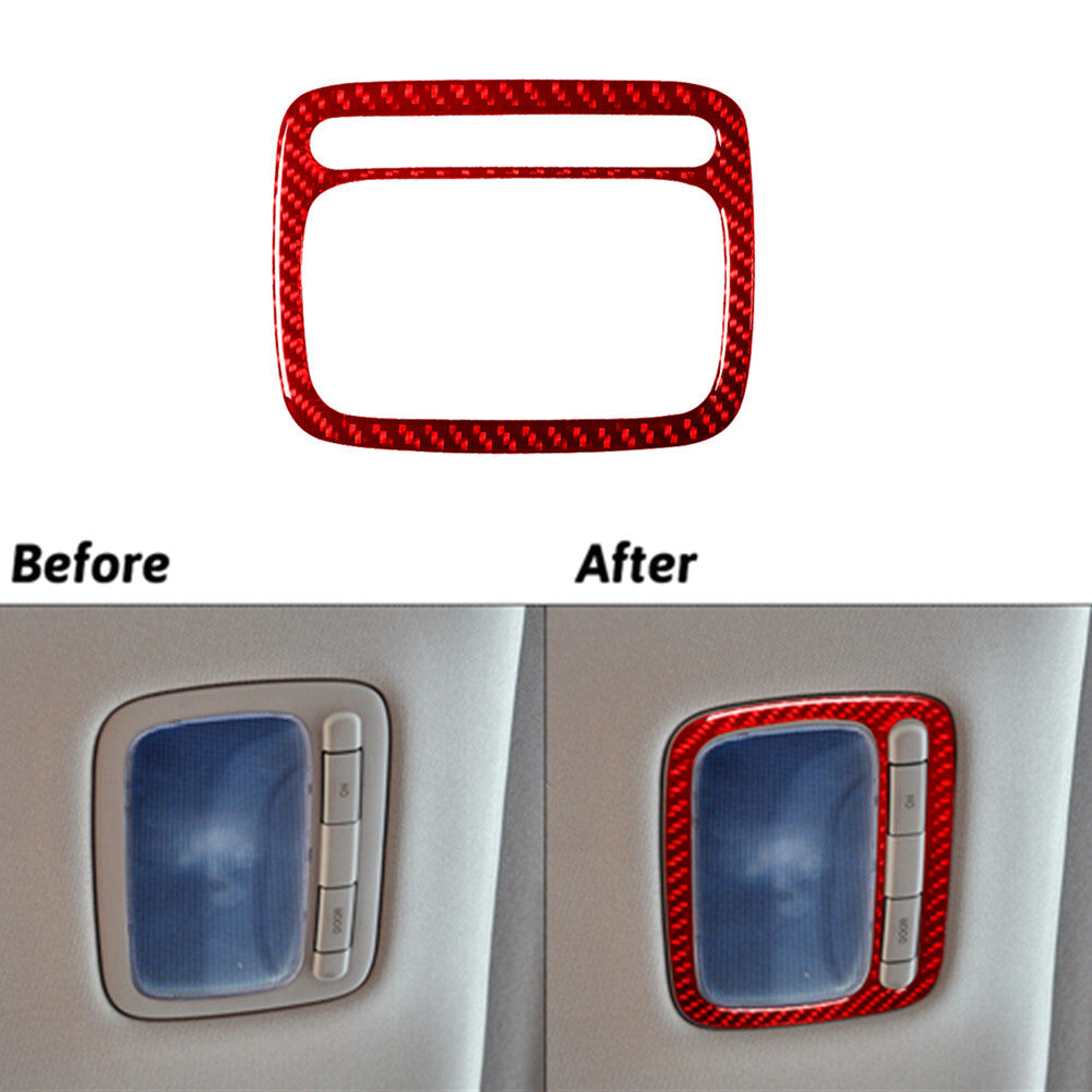 Red Carbon Fiber Window Switch Panel Cover Trim Type A for Mustang 2005-09 v