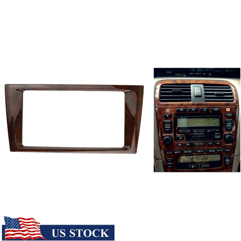 US Ship Car Stereo Radio 2 Din Fascia Panel Frame Trim for Toyota for Avalon 2000-04