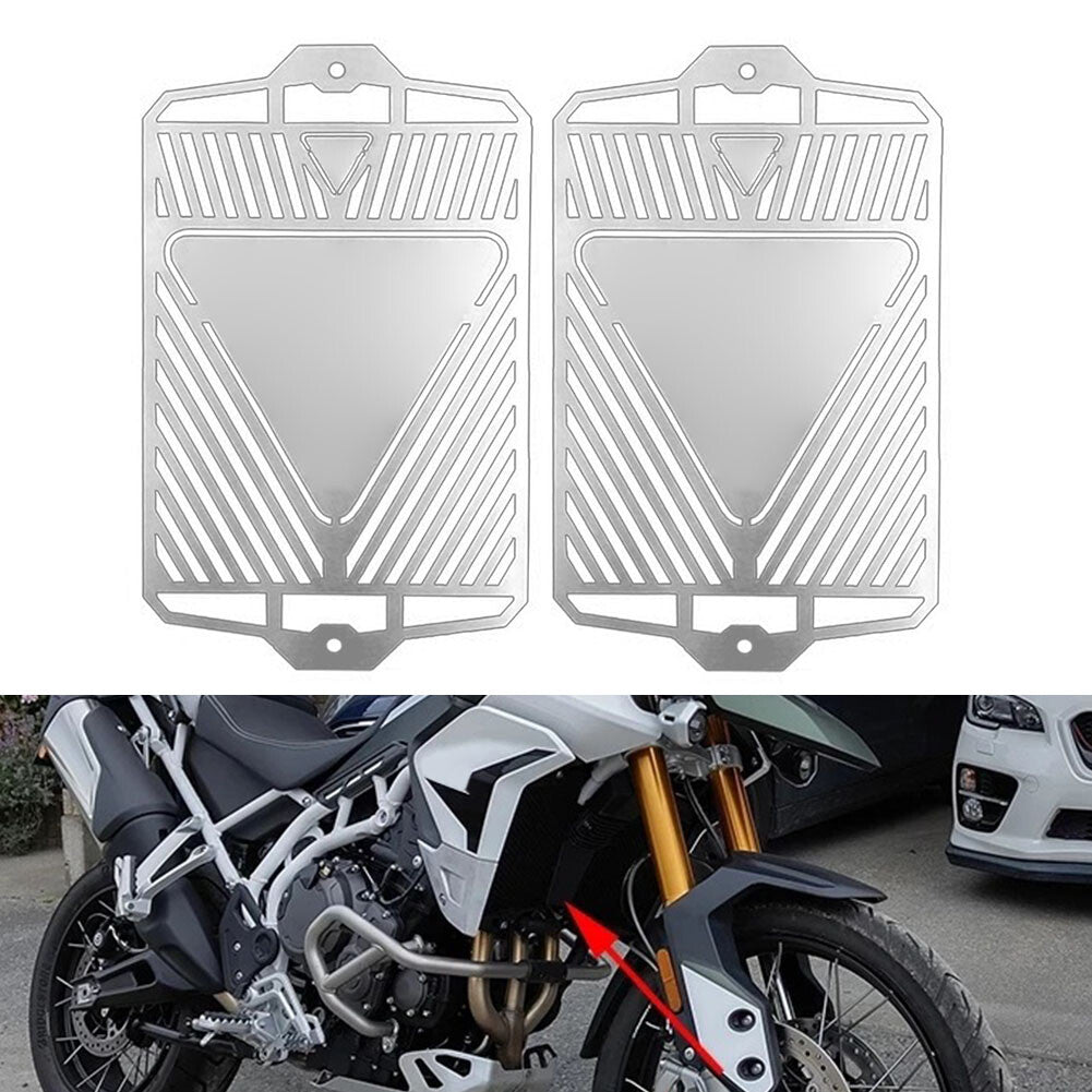 Front Radiator Guard Grille Grill Cover For Tiger 900 Rally GT 850 Sport Silver