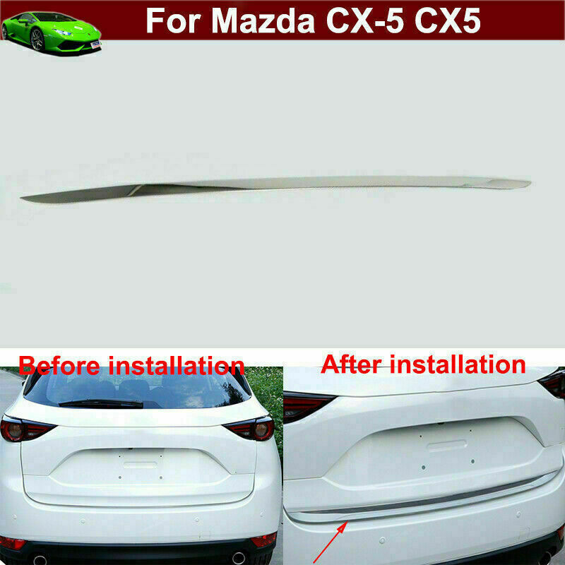 for Mazda CX-5 2017-2021 Chrome Tailgate Door Rear Trunk Lid Strip Trim Molding