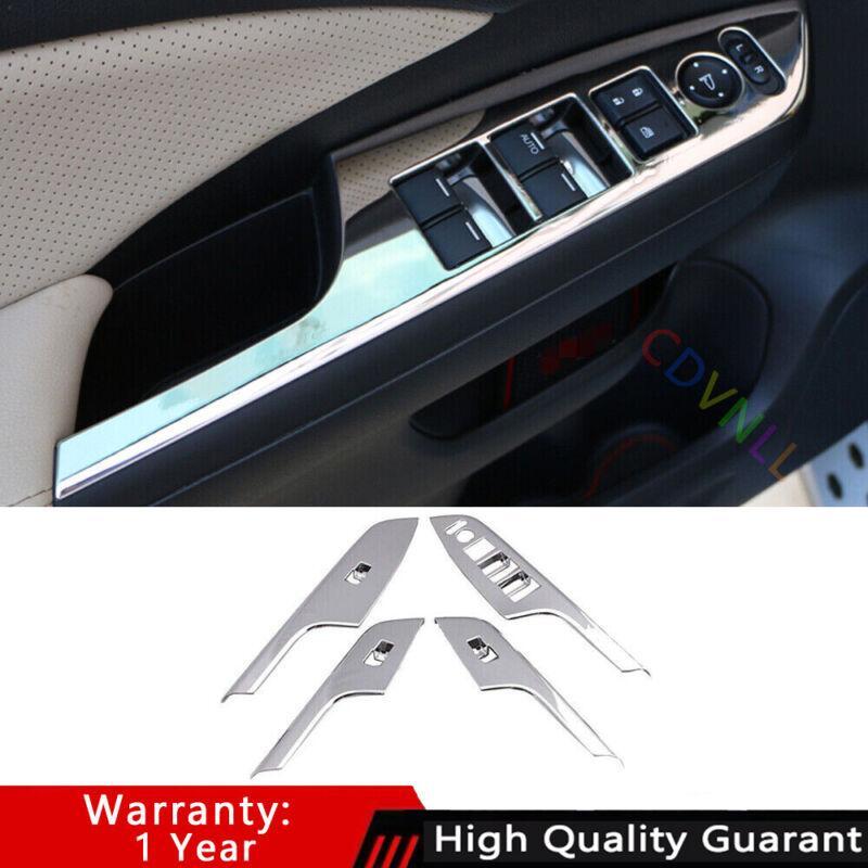 for Honda CRV CR-V 2012-2016 Chrome Steel Glass Window Lifting Lock Panel Trim