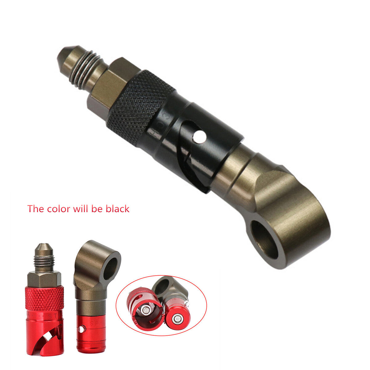 Motorcycle AN3 Brake Caliper Quick Release Brake Line Connector Adapter Aluminum Q