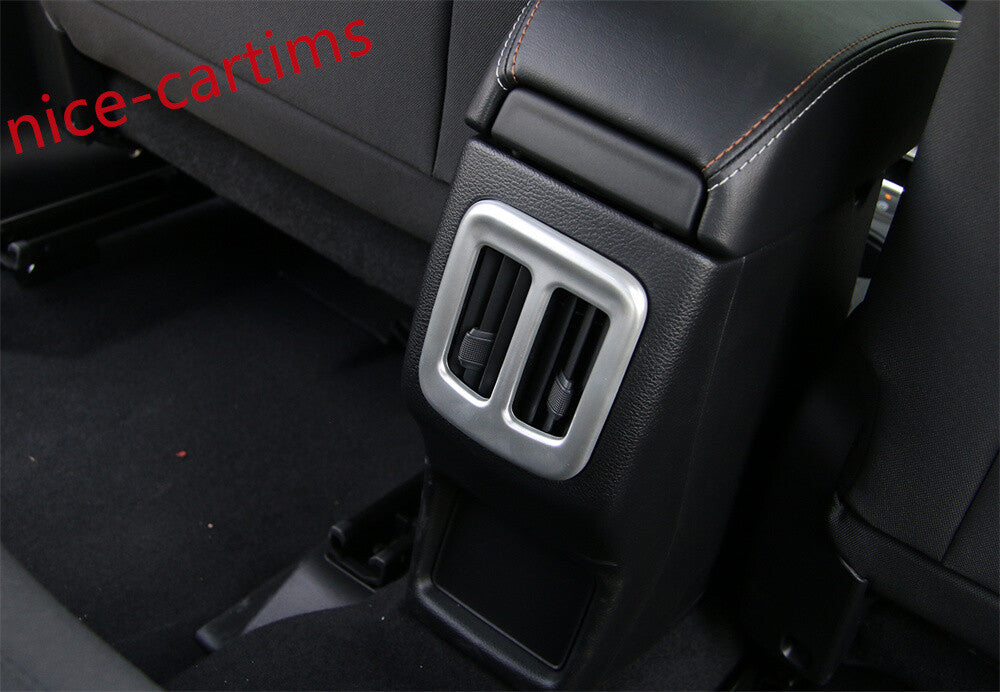 Silver ABS Rear Air Conditioner Vent Outlet Panel Cover for Jeep Compass 2017-20