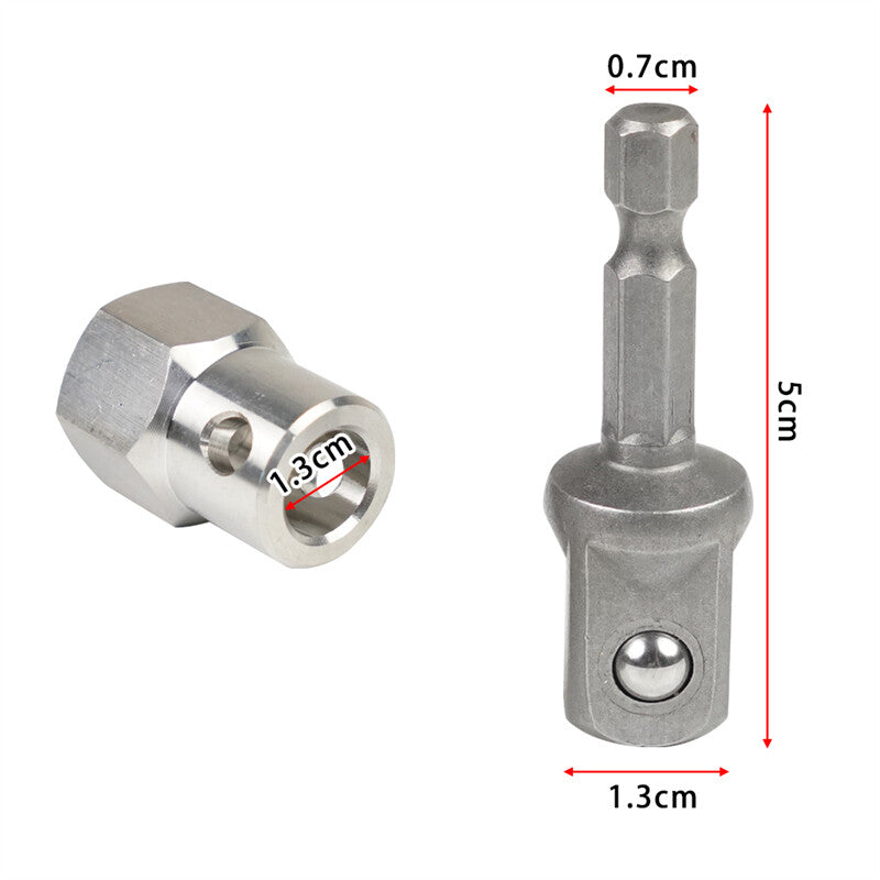 Trailer Jack Crank Handle Cordless Drill Adapter w/ 1/2 Inch Socket Adapter Bit Q