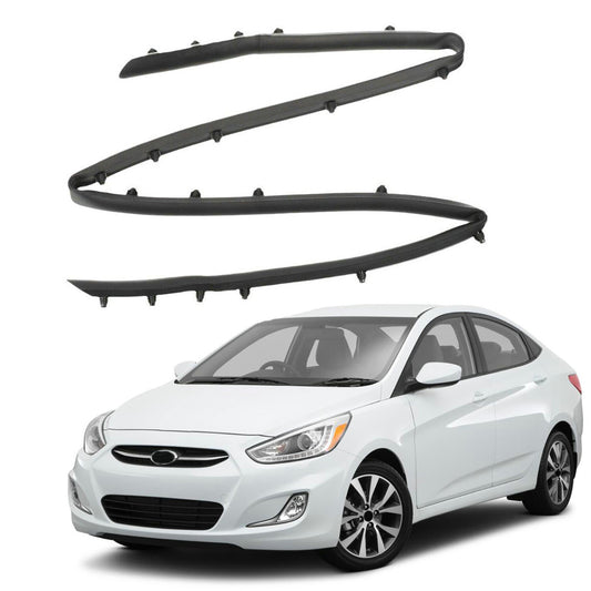 Front Bumper Shield Rubber Seal Strip Trim Fit for Hyundai 2012-2017 Accent Sedan n