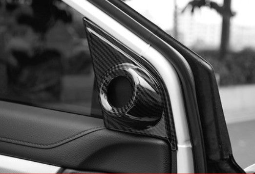 2pcs Carbon Fiber Front speaker frame trim for Honda CRV CR-V 2017-2020 2019