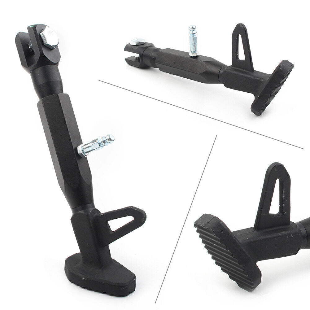 Universal Black Adjustable Kickstand Foot Side Stand Kick Stand FOR Motorcycle
